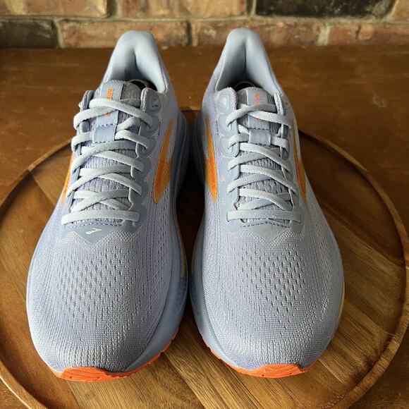 Brooks Ghost 17 Womens 9.5 Blue Heron White Orange Road Running Sneakers Shoes - Picture 3 of 16